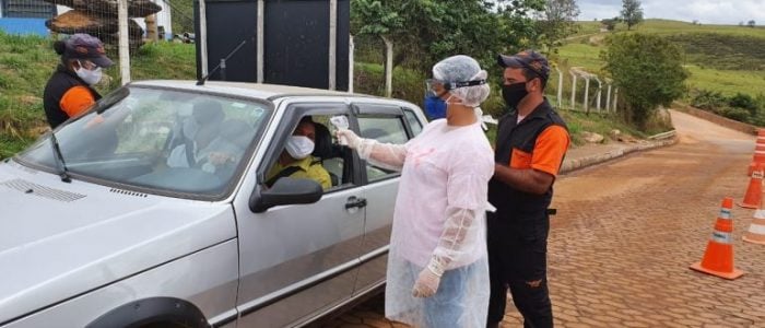 Aferição de temperatura é realizada nas barreiras sanitárias de Conceição