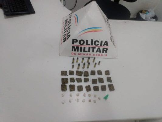 Policia Militar apreende maconha, crack e cocaína em Itabira