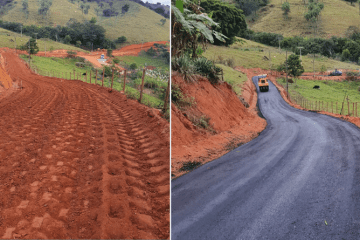 Prefeitura conclui pavimentação em estrada de acesso a comunidade rural em Senhora do Carmo