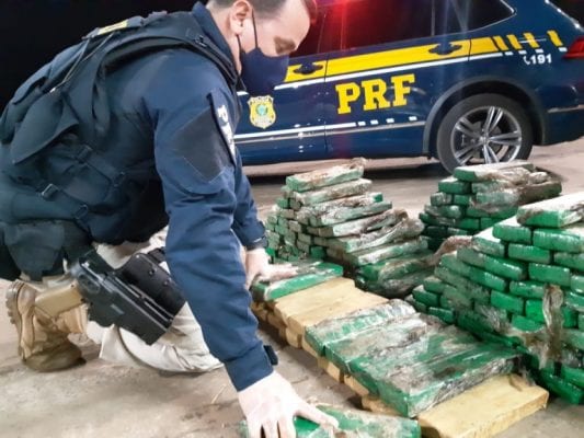 300kg de maconha é apreendido pela Polícia Rodoviária Federal