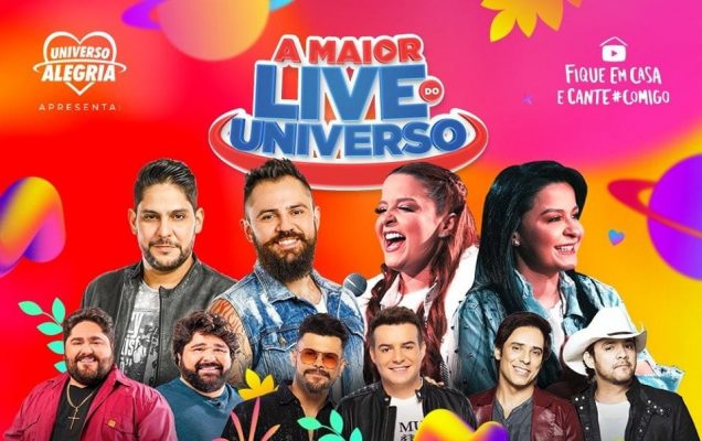 live de hoje a maior live do universo