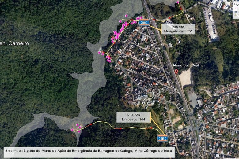 Vale fará teste em sirenes na barragem Galego em Sabará e Santa Luzia