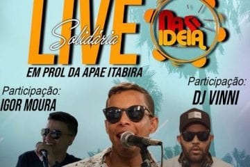 Live Solidária em prol da Apae de Itabira é neste sábado (4)