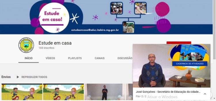 Plataformas digitais do "Estude em casa" estão disponíveis para ensino remoto em Itabira 