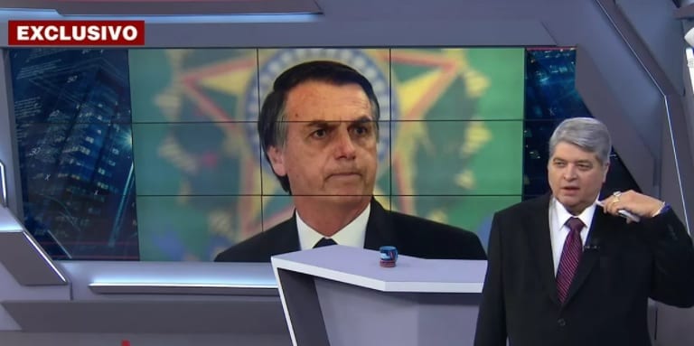 “Agora, o senhor me dá o direito de chamar o Jair de ‘bundão'”, rebate Datena após fala de Bolsonaro