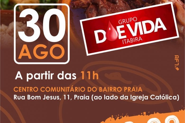 “Doe Vida Itabira” faz feijoada beneficente para arrecadar fundos