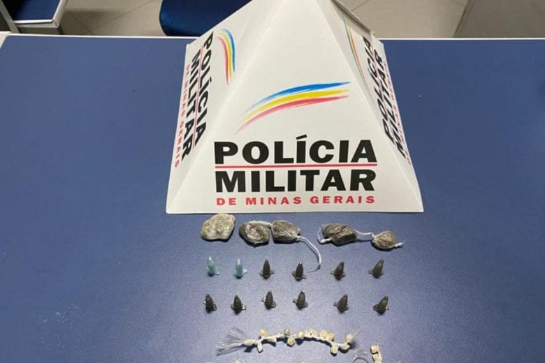 Homem é preso por suspeita de tráfico de drogas em Santa Maria de Itabira