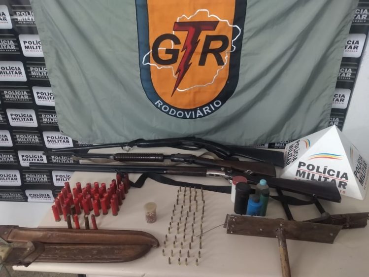Polícia apreende armas e detém caçador durante operação na estrada do “Forninho”