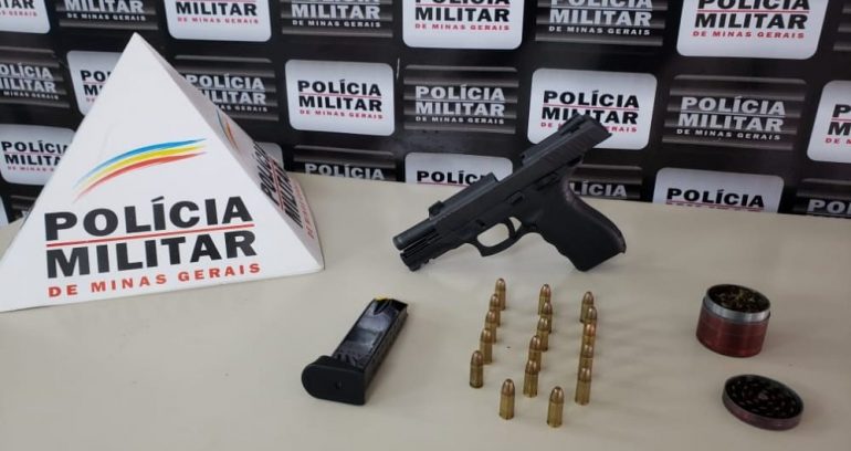 PM apreende arma de fogo e “dichavador” em Monlevade