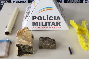 PM apreende adolescente com barras de maconha em Monlevade