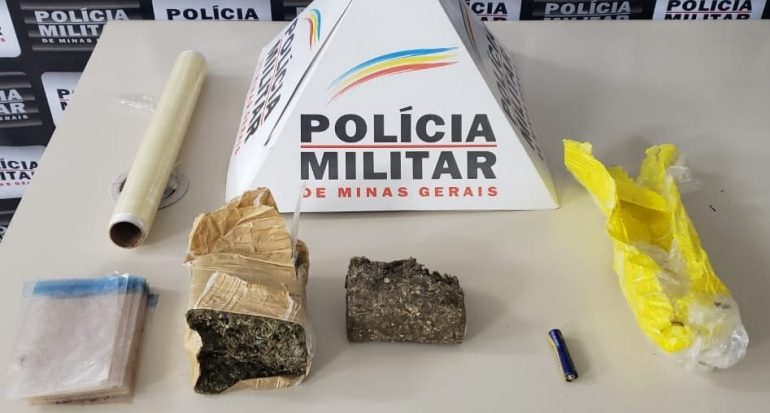 PM apreende adolescente com barras de maconha em Monlevade