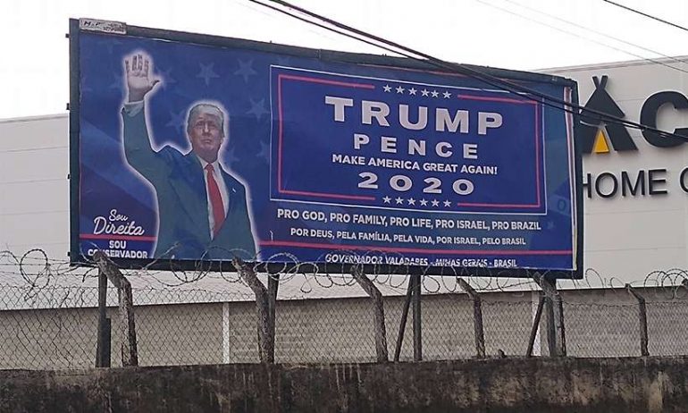 Outdoor: Trump ‘convoca’ valadarenses a fazer América grande de novo