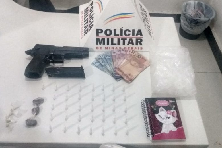 Policiais militares prendem homem com drogas em Itabira