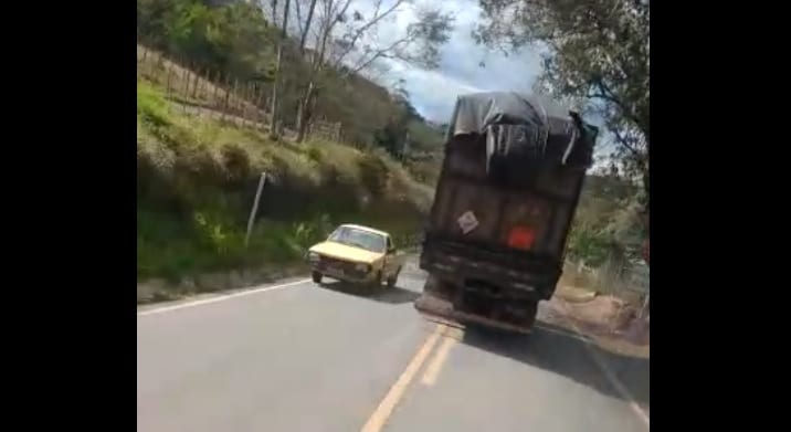 Vídeo mostra imprudência de motoristas na estrada do Forninho