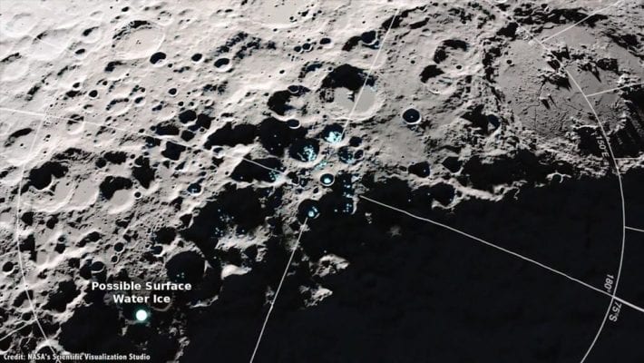 Cientistas detectam água na lua