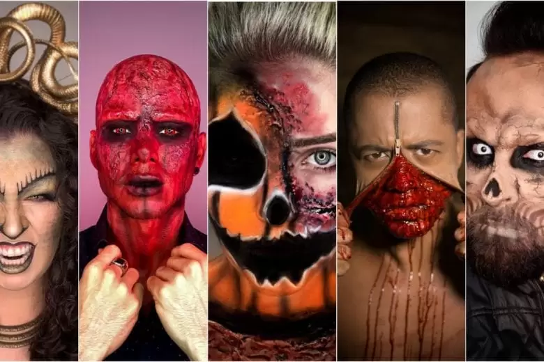 Maquiagem Masculina Halloween 2017!  Face painting halloween, Halloween  makeup scary, Halloween makeup