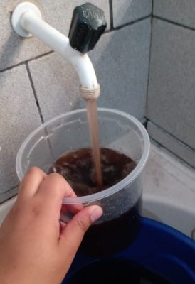 água suja