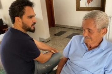 Luciano Camargo compartilha vídeo de Seu Francisco antes de morrer e deixa fãs emocionados