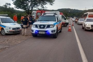 Mulher sofre ferimentos ao ser atropelada por carro na BR-381