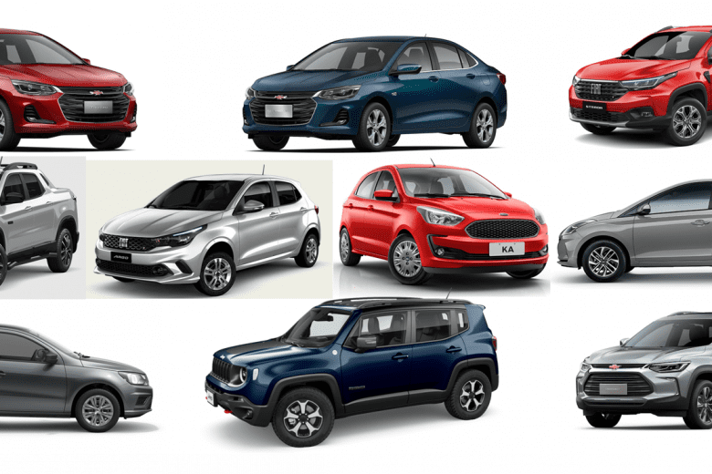 Comparativo: confira o preço dos 10 carros mais vendidos em novembro