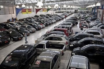 Venda de veículos automotores tem queda de 8,16% em janeiro