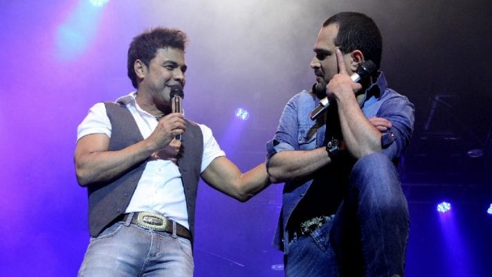 Após boatos de separação, Zezé Di Camargo e Luciano aparecem juntos no Domingão do Faustão