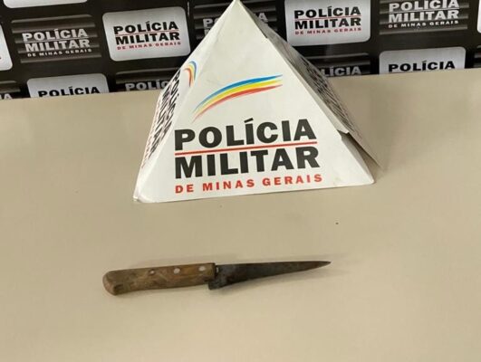 Mulher tenta matar vítima a facadas e acaba presa em Bela Vista de Minas
