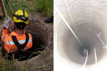 Mulher sai para catar pequi e despenca em cisterna de 20 metros
