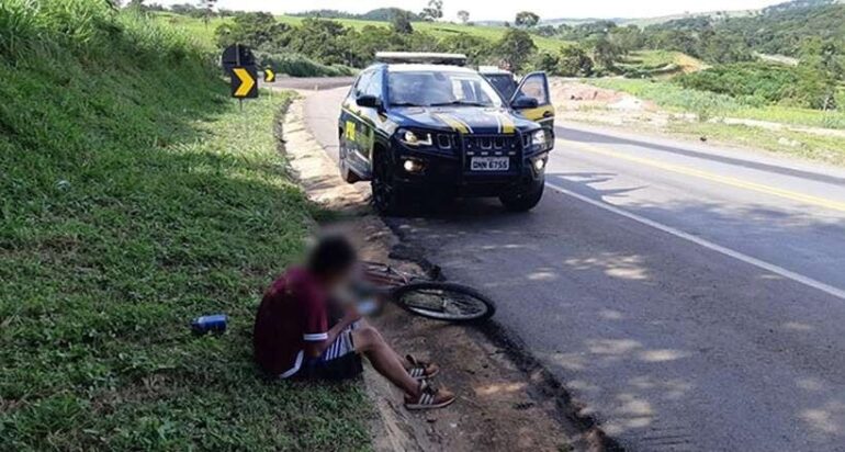 Após conhecer garota pela internet, adolescente tenta pedalar de MG ao Maranhão