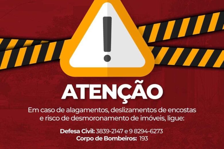 Cemaden emite novo alerta por causa de chuvas em Itabira