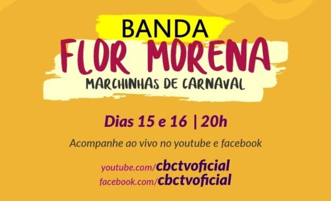 Lives de Carnaval: banda Flor Morena é a atração da noite em Itabira