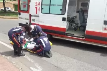 Acidente de trânsito deixa homem ferido na região central de Itabira