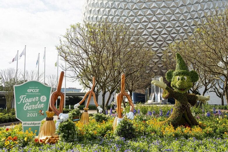 Primavera no Epcot: parque da Disney World ganha “jardins com personagens”