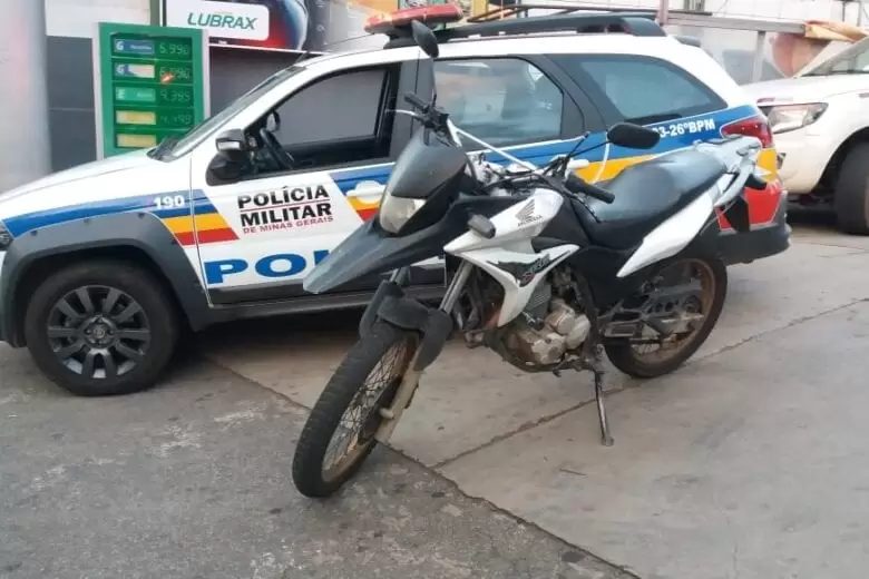 XRE roubada em Bela Vista de Minas é recuperada em Itabira