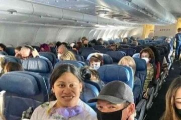 Sem saber que estava grávida, mulher tem parto em voo