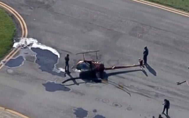Helicóptero cai ao pousar em aeroporto de São Paulo; veja o vídeo