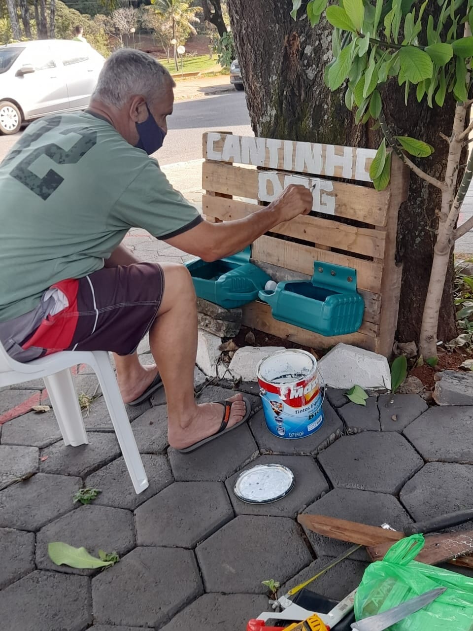 ‘Cantinho do dog’ ajuda animais de rua no bairro Campestre