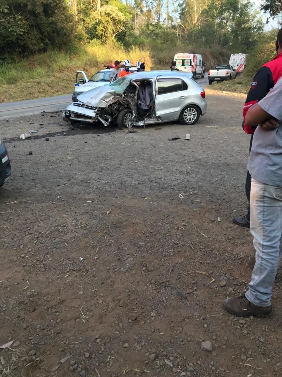 Acidente deixa um morto e outro ferido na estrada do “Forninho”