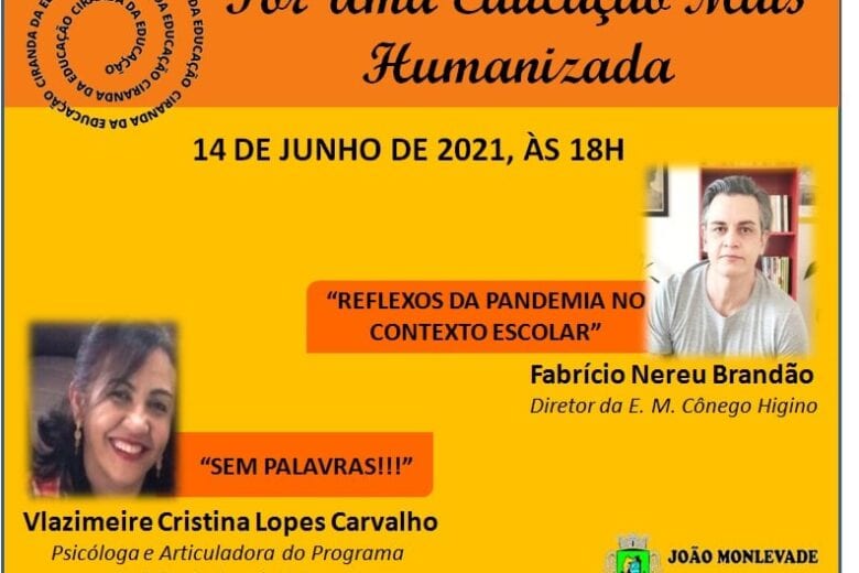 Educação promove live sobre a pandemia da Covid-19 no contexto escolar e nas emoções