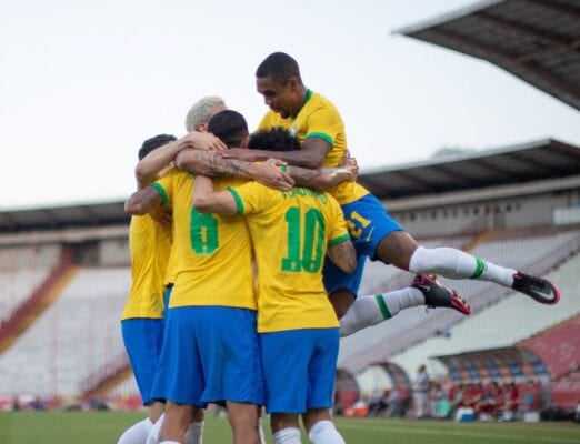 No último teste antes dos Jogos Olímpicos, Brasil vence a Sérvia com golaços