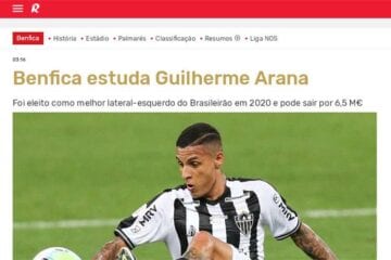 Atlético: Arana entra na mira do Benfica, diz jornal de Portugal