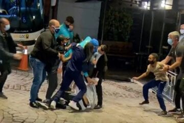 Fã atropela Neymar na chegada ao hotel; veja o vídeo