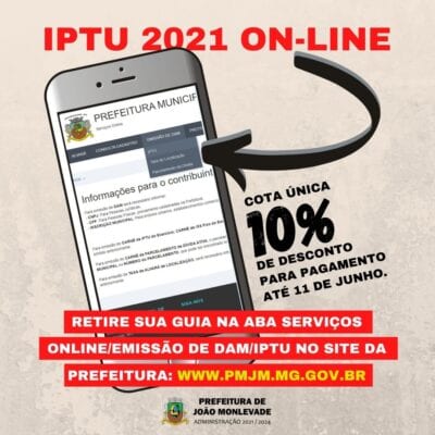 Prefeitura de João Monlevade disponibiliza carnês de IPTU online