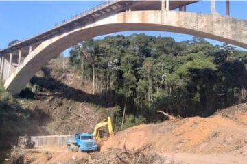 Dnit faz alerta sobre obras na Ponte do Ribeirão Prainha, na BR-381