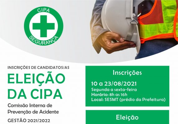 Prefeitura de Monlevade abre inscrições para a Comissão Interna de Prevenção de Acidente