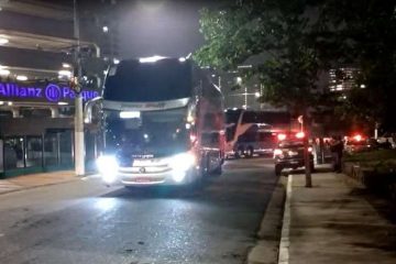 Veja como foram as chegadas de Atlético e Palmeiras ao Allianz Parque
