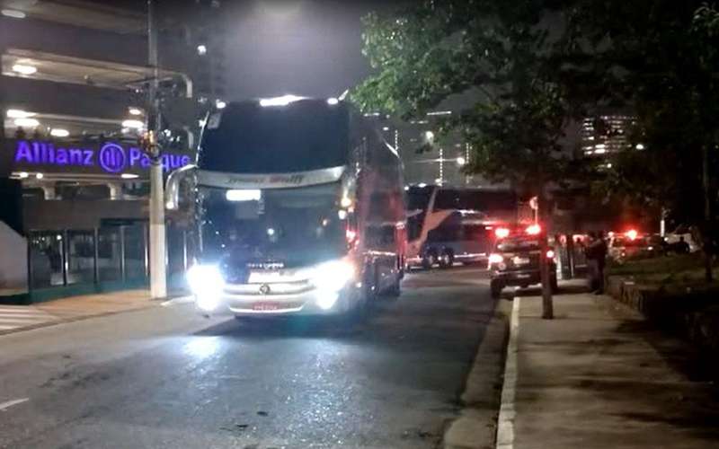 Veja como foram as chegadas de Atlético e Palmeiras ao Allianz Parque