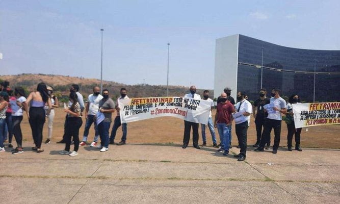 Manifestação: rodoviários querem que Zema sancione projeto de lei