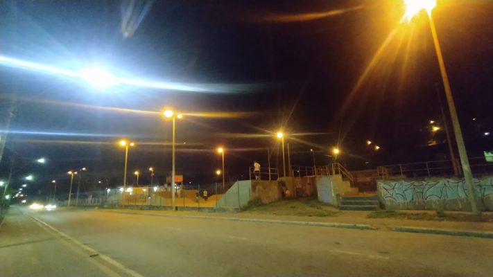 Quadra do Baú ganha nova iluminação com lâmpadas de led