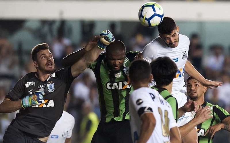 Última visita: com 26% de posse e dois chutes, América bateu Santos na Vila